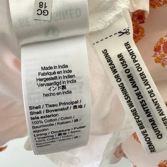 NWT J. Crew Smocked Waist Floral Block Print Mini Dress - XS - Picture 15 of 16